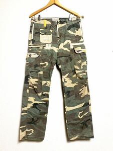  Avirex left right non against . multi pocket metal button utility cargo pants camouflage camouflage Avirex AVIREX/ Alpha 