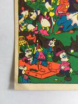 60s 70s ビンテージ Disneyland Memorial Orgy ディズニーランド メモリアル オージー ブラックライト ポスター 印刷物 12.5cm×20cm 希少_画像5