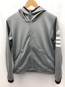 adidas アディダス トラックジャケット ジップアップ グレー パーカー M メンズ 24032601