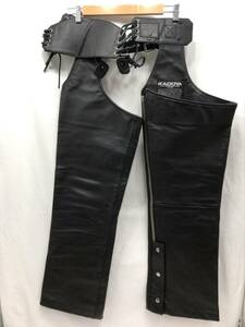 KADOYA カドヤ レザーチャップス ブラック サイズ23 SS-299076