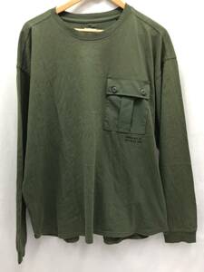 HINSON BAYFLOW ヒンソン ベイフロー 長袖 ロングTシャツ 胸ポケット グリーン サイズ4 メンズ 24030403