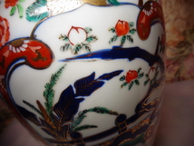 ◆「即決」秀峰作・花瓶・飾り壺・赤絵・サイズ直径20センチ周り76センチ高さ30センチ◆25_画像8