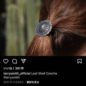 ラリースミス LARRY SMITH／LEAF SHELL CONCHA リーフシェルコンチョ カスタム用品 留め具 エンドパーツ トップ 定価¥49,500-の画像7