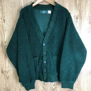 USA made 90s VINTAGE ORVIS fleece cardigan men's M size 90 period America made Orbis Vintage old clothes e24022708