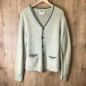 60s VINTAGE RUGBY ウール ニット カーディガン メンズM 60年代 ラグビー ヴィンテージ 古着 e24031437