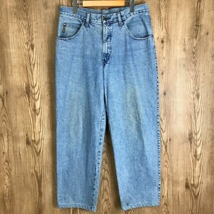 イタリア製 90s VINTAGE ARMANI JEANS テーパード デニムパンツ バギーパンツ サイズ メンズL程 90年代 アルマーニ 古着 e24032004