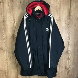 90s VINTAGE adidas 中綿入り ナイロン コーチジャケット メンズ XLサイズ程 90年代 アディダス 古着 e24031601