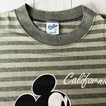 ビンテージ 90s USA製 ミッキー ボーダー Tシャツ ディズニー Lサイズ Disney ヴィンテージ VINTAGE アメリカ製 vintage 古着 レア_画像5