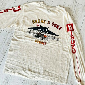 美品 レア 80s ビンテージ USA製 ISUZU いすゞ ロンT ポケット Tシャツ ポケT 車 バイク レーシング 90s ヴィンテージ 古着 VINTAGE