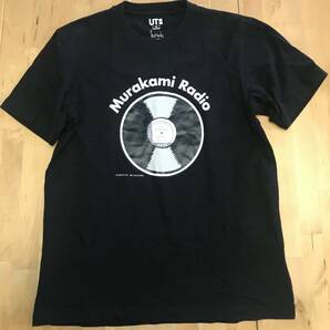 古着　ユニクロ　Murakami Radio Tシャツ　Mサイズ　村上RADIO　村上春樹 HARUKI MURAKAMI UT UNIQLO TOKYO FM フジモトマサル　黒