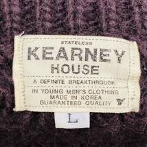 a03774 KEARNEY HOUSE メンズ アランニット フィッシャーマンセーター 厚手 L ブラウン 毛100％ 秋冬 上品 ベーシックカジュアルスタイル_画像8