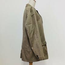 a03864 BRITISH KHAKI ブリティッシュカーキ ジャケット 長袖 センターベント 薄手 LL ブラウン メンズ ベーシックカジュアルスタイル_画像2