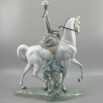 1円～ Lladro リヤドロ No.4516 「白い馬の少女」 フィギュリン 陶器 置物 312-2558761【O商品】_画像5