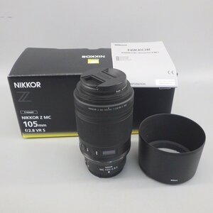 1円～Nikon NIKKOR Z MC 105ｍｍ f/2.8 VR S Zマウント 箱付き ※動作未確認 現状品 レンズ 103-2549862【O商品】