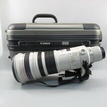 1円～ Canon キヤノン EF 500mm F4 L IS USM ※動作未確認 現状品 ハードケース付き レンズ 263-2540589【O商品】_画像1