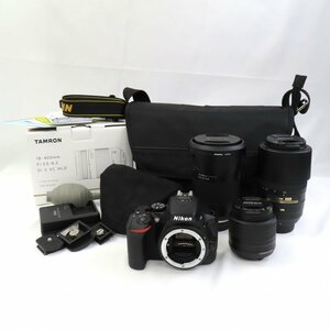 1円～ Nikon ニコン D5500 一眼レフカメラ AF-S DX NIKKOR 55-300mm 1:4.5-5.6G 他 箱・ケース付 動作確認済 現状品 y171-2546130【Y商品】