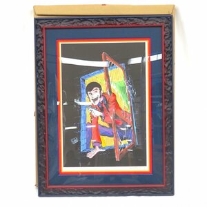 1 jpy ~ Monkey punch LUPIN THE 3rd LXXX/CL autograph autograph go in frame box attaching * including in a package un- possible y191-2580417[Y commodity ]