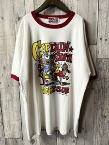 ■稀少品レア■ ビンテージ CAPTAIN SANTA Tシャツ ヴィンテージ 90s 80s リブ キャプテンサンタ オーバーサイズ JOYMARK Design オシャレ