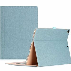 ProCase iPad Pro 12.9ケース BB1083 PUカバー スタンド機能 ビンテージデザイン 適用機種：iPad Pro 12.9 (2015 / 2017) (ティール)の画像1