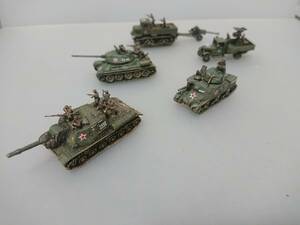 1/144完成品　ISU152重自走砲＆T-34-85＆M3リー戦車(米供与)＆重砲兵トラクタ /76mm対戦車砲＆ZIS-5/対空砲「猛獣殺しの突撃2」