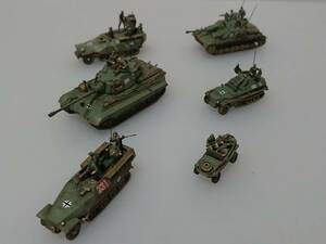 1/144完成品　ティーガーⅡ＆Sdkfz251-1ファルケ＆Sdkfz251-20Dウーフー＆Ⅳ号突撃砲＆Sdkfz250-9＆Sワーゲン「虎と鷹とミミズクの夜４」