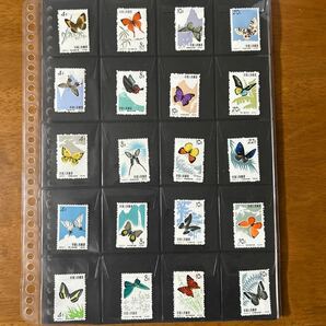 未使用品 中国切手 中国人民郵政 蝶シリーズ(蝶々 特56 1963年) 20 枚セット  アンティークの画像5