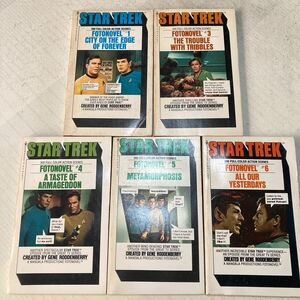 STAR TREK Star Trek 300 FULL COLOR ACTION SCENES film book 1 3 4 5 6 each 1 total 5 pcs. English foreign book 