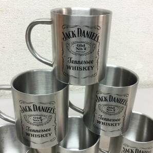JACK DANIELS ジャックダニエル ステンレス マグカップ 6個 テネシーウィスキー 非売品 レア カップグラスの画像5