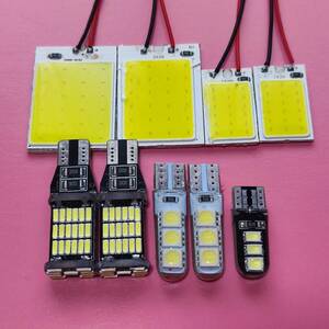 HM1 HM2 バモス 超爆光！T10 LED ルームランプ バックランプ ポジション球 ナンバー灯 9個セット ホワイト ホンダ /c24/c18/45/6