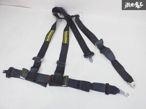 程度良好！！ SCHROTH シュロス E36 3シリーズ 左ハンドル クイックフィット ベルト レーシング ハーネス 93090E-0 2インチ 黒 棚18C