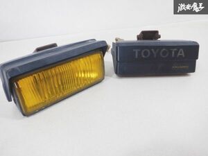 トヨタ 純正OP オプション 汎用 オート カバー フォグライト フォグランプ 左右 セット 73566 旧車 当時物 即納 棚27A