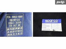 【 売り切り 】SPARCO スパルコ Pro2000 汎用 フルバケットシート フルバケ サイド止め クッション パット ランパーサポート ブラック 棚42_画像9