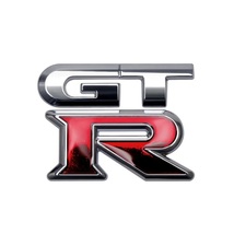 【送料込】GTR 3Dエンブレム (シルバー/レッド) NISSAN 日産 スカイラインGT-R NISMO　_画像1