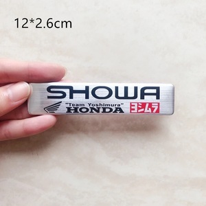 【送料込】SHOWA(ショーワ)耐熱エンブレムプレート　縦2.6cm×横12㎝　ホンダ　ヨシムラ