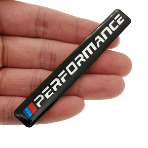 【送料込】BMW PERFORMANCE エンブレムプレート ブラック 縦1.2m×横8.5cm アルミ製 BMW パフォーマンス