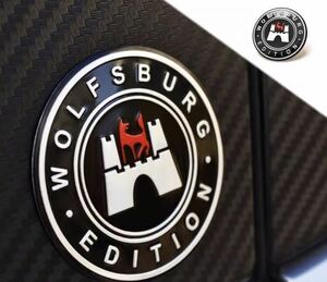 WOLFSBURG emblem sticker 52mm aluminium worufsbrug