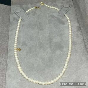 ① MIKIMOTO ミキモト パール ネックレス K18刻印 の画像2