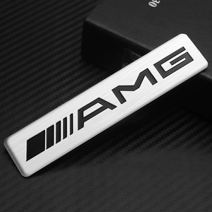 Mercedes-Benz メルセデスベンツ AMG 3D アルミ Emblem プレート 12x2.6cm リア トランク フェンダー バッジ ステッカー ar