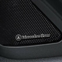 Mercedes Benz メルセデスベンツ AMG アルミ エンブレム プレート バッジ ステッカー シルバー/ブラック e_画像9