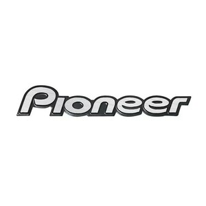 Pioneer パイオニア アルミ エンブレム プレート シルバー/ブラック carrzzeria カロッツェリア sp