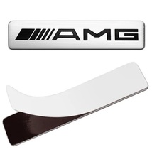 Mercedes-Benz メルセデスベンツ AMG 3D アルミ エンブレム プレート 12x2.6cm リア トランク フェンダー バッジ ステッカー k_画像9