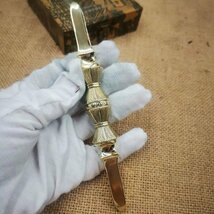 「密教法具 寺院用仏具」 真言宗 独鈷杵 真鍮製磨き仕上げ 長さ 14cm_画像4