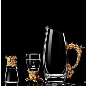 美品★高級★グラス 冷酒器 冷酒グラス グラスセット ショットグラス ワイン グラスの画像3