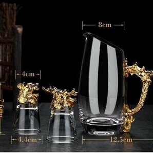 美品★高級★グラス 冷酒器 冷酒グラス グラスセット ショットグラス ワイン グラスの画像2