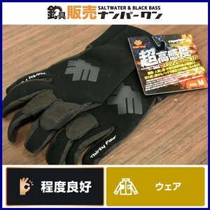 【程度良好品★】34 サーティーフォー 超高感度 フィッシンググローブ Ⅳ Mサイズ チタン合金コーティングラバー素材 ライトゲーム（CKN_O1