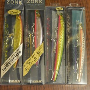 【未使用☆】メガバス X-120 X-140 ZONK 120 4点セット MEGABASS ミノー バス シーバス サーフ ルアー（CKN_O1）の画像4