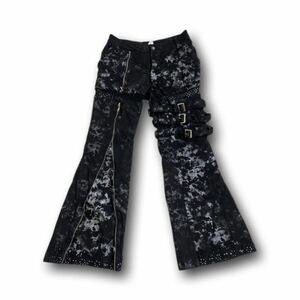 Rare Japanese Label flare lace up pants Y2K 14th addiction share spirit ifsixwasnine tornado mart lgb goa kmrii obelisk 00s 