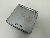 A176-N35-906 Nintendo ニンテンドー 任天堂 ゲームボーイアドバンスSP プラチナシルバー AGS-001 ソフト付き 現状品①_画像2