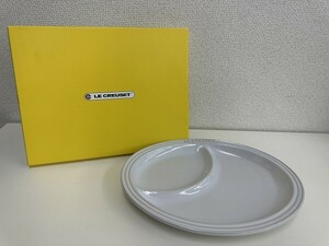 A101-X-22 ル・クルーゼ LE CREUSET マルチ オーバル プレート 皿 910343-21 22.5×30cm 現状品①