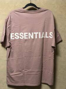 超人気商品ほぼ未使用品FOG-Fear Of God Essentials バックロゴTシャツフィアオブゴッドエッセンシャルズピンクTシャツ